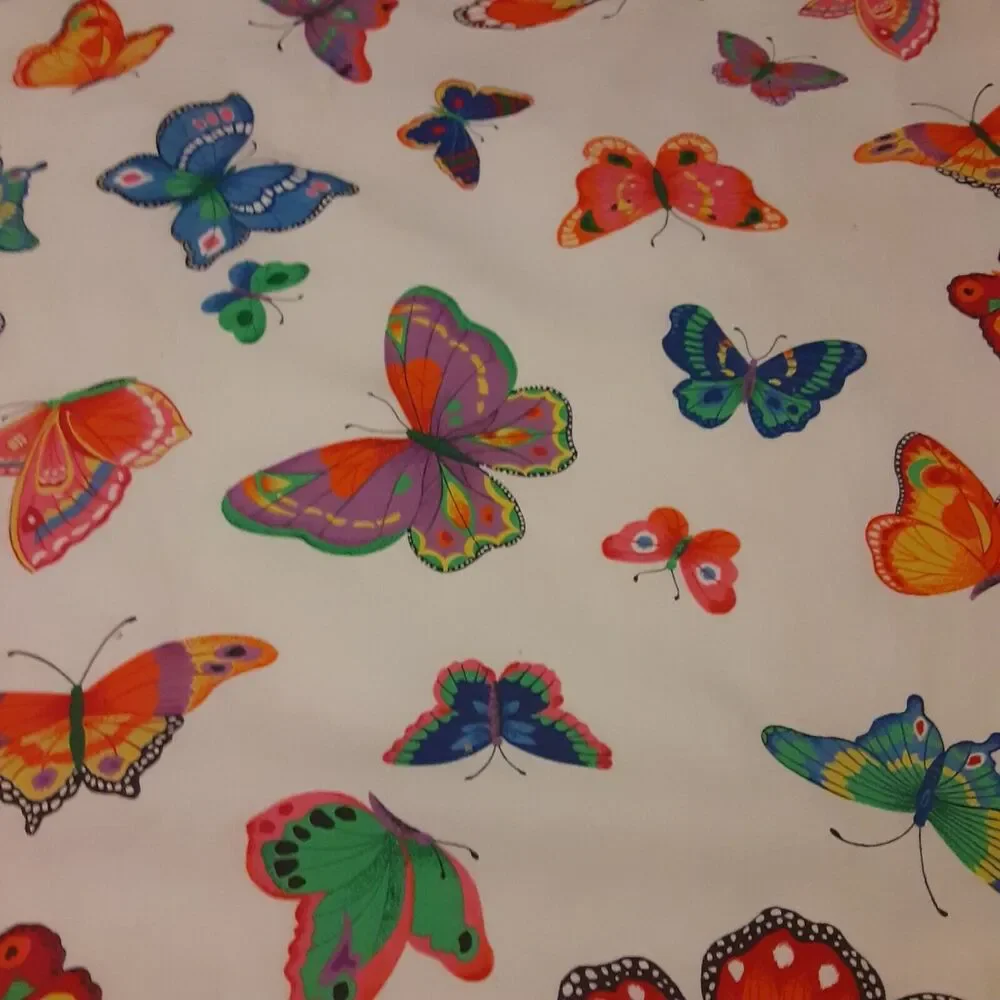 Vintage Block & Butterfly Quilt Hand Finished Double Sided